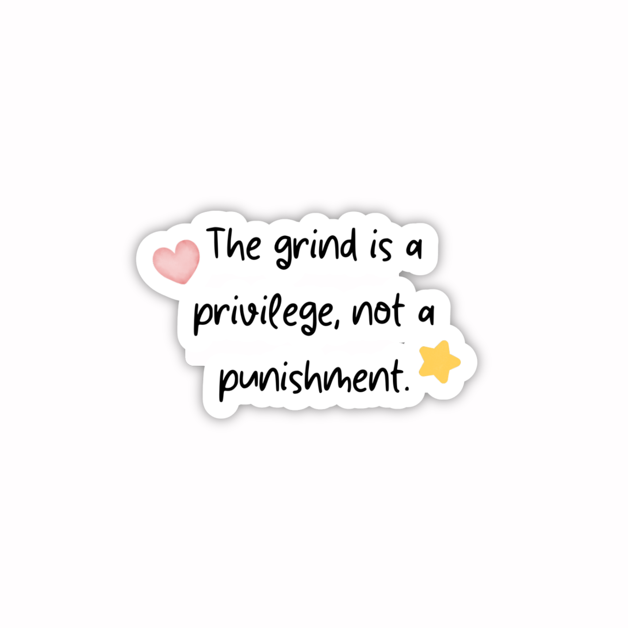The Grind Is A Privilege Hustle Motivation Sticker