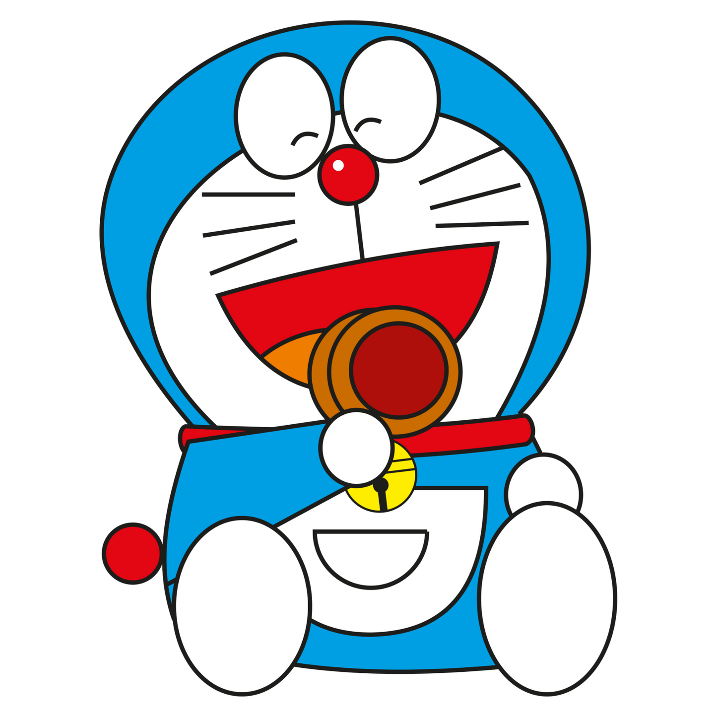 Doraemon Stickers - Doraemon with Dorayaki
