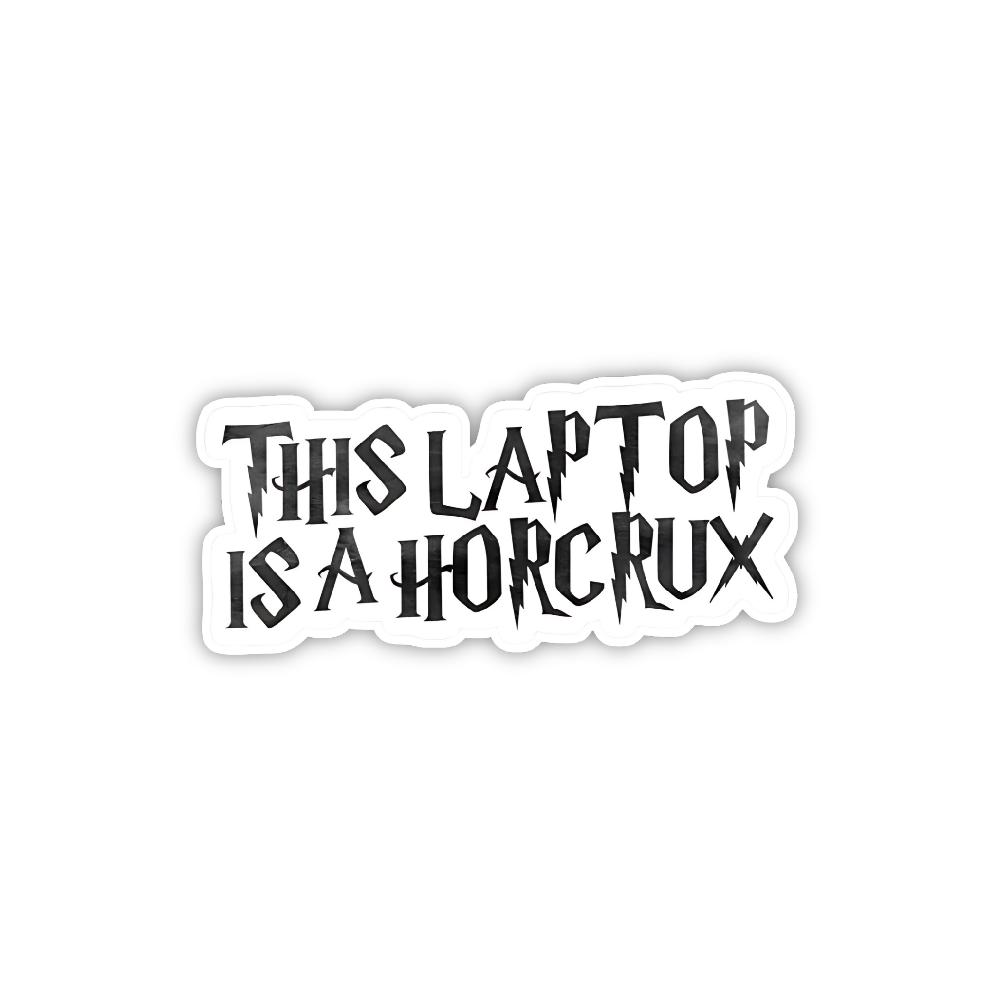 This Laptop Is A Horcrux Funny Sticker