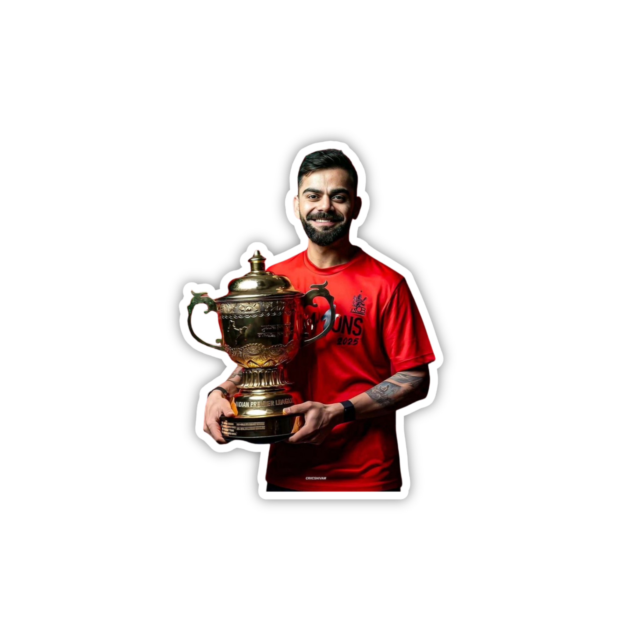 Kohli Trophy Winner Sticker
