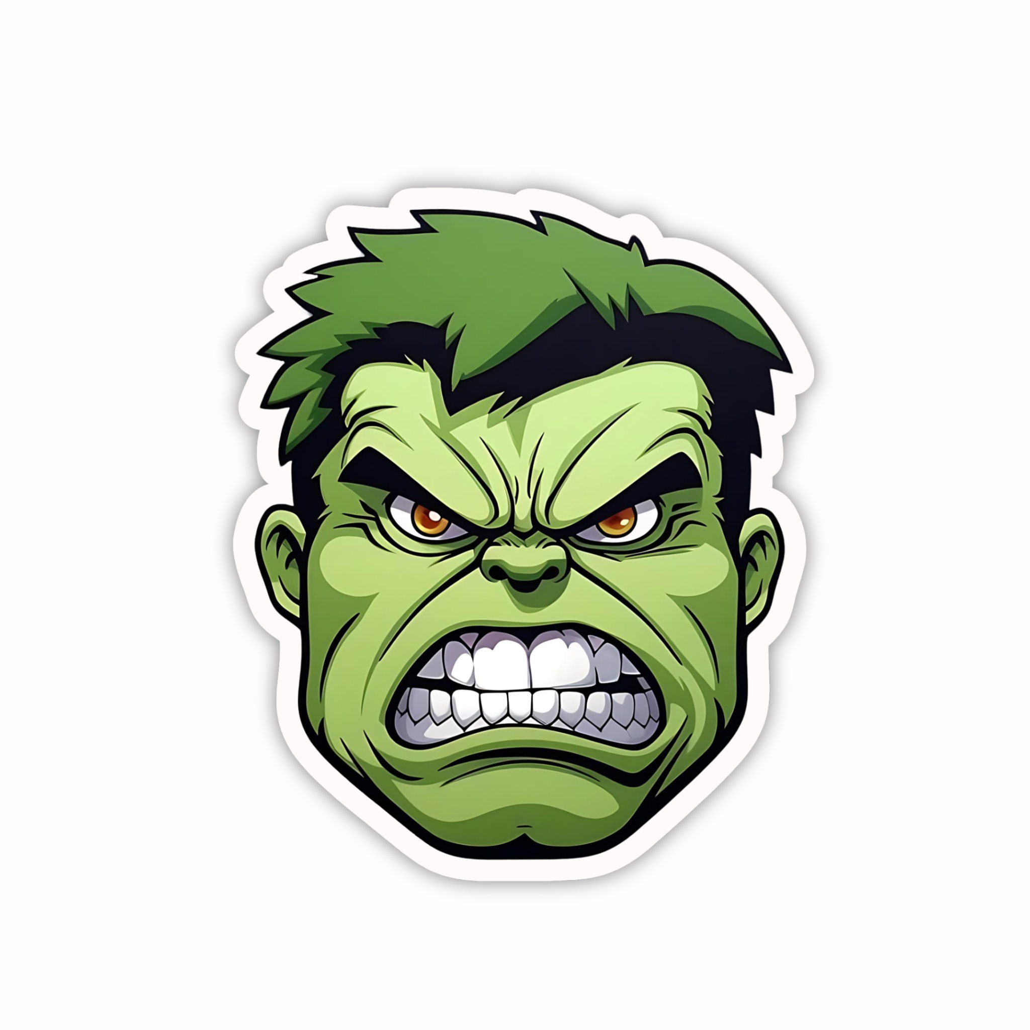 Hulk Rage Face Sticker