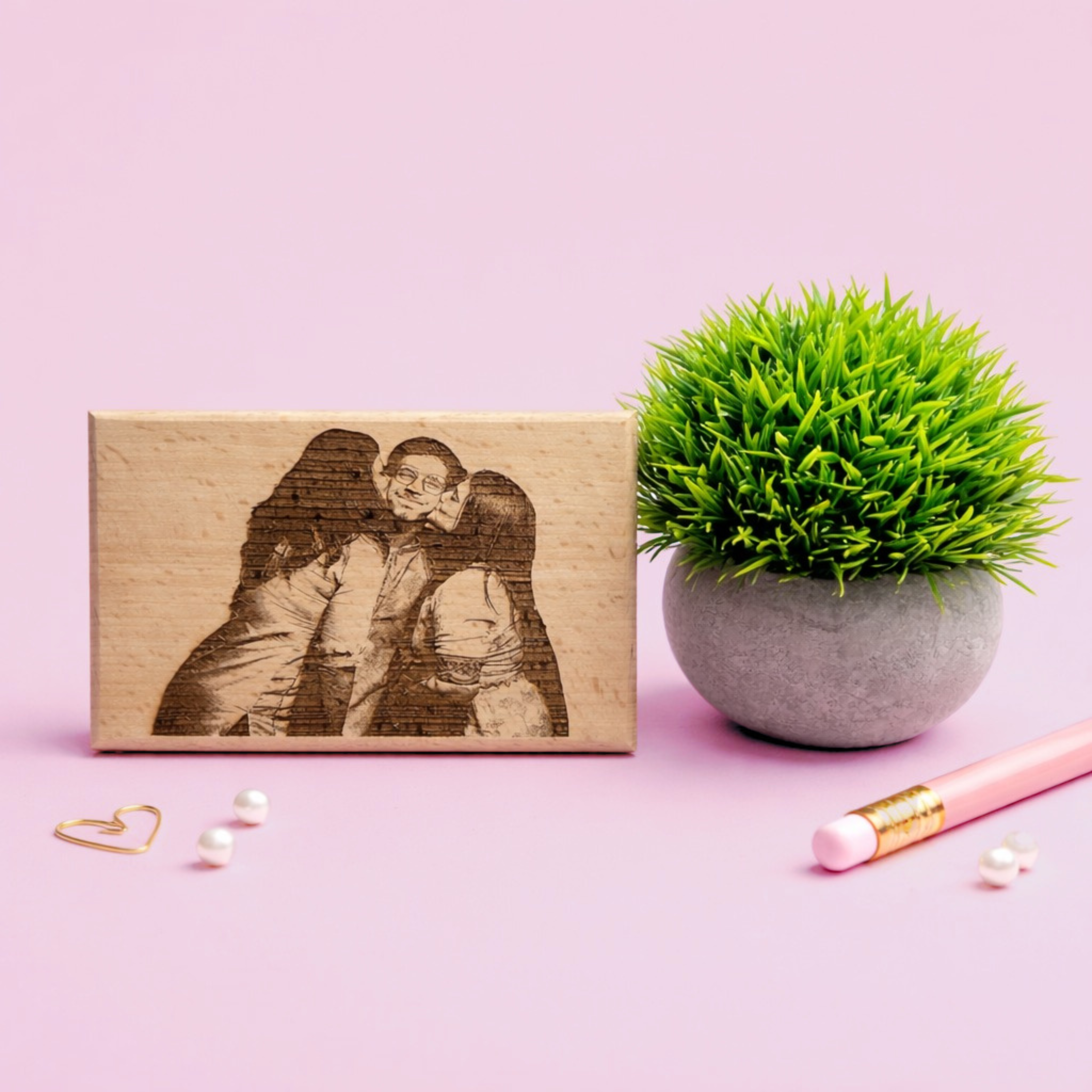 Engraved Wooden Frame