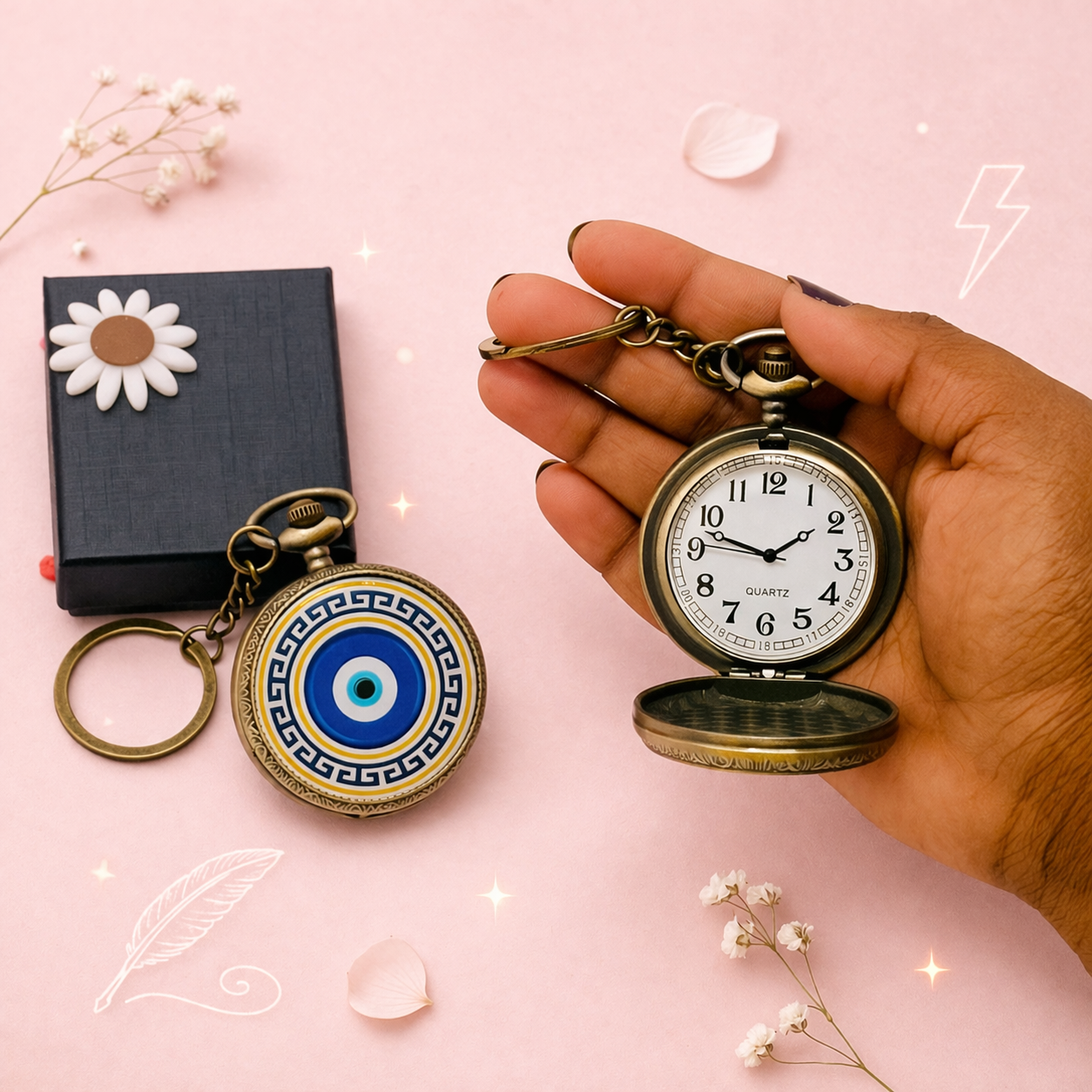 Evil Eye Pocket Watch