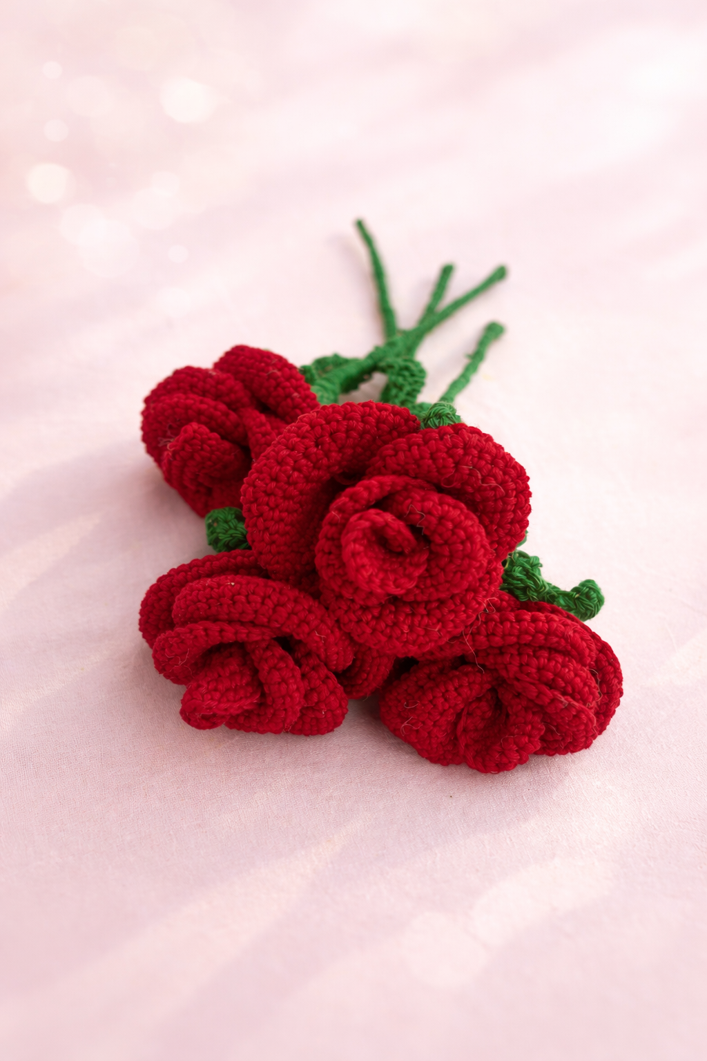 Handmade Crochet Red Rose – Everlasting Romantic Gift for Love & Special Occasions