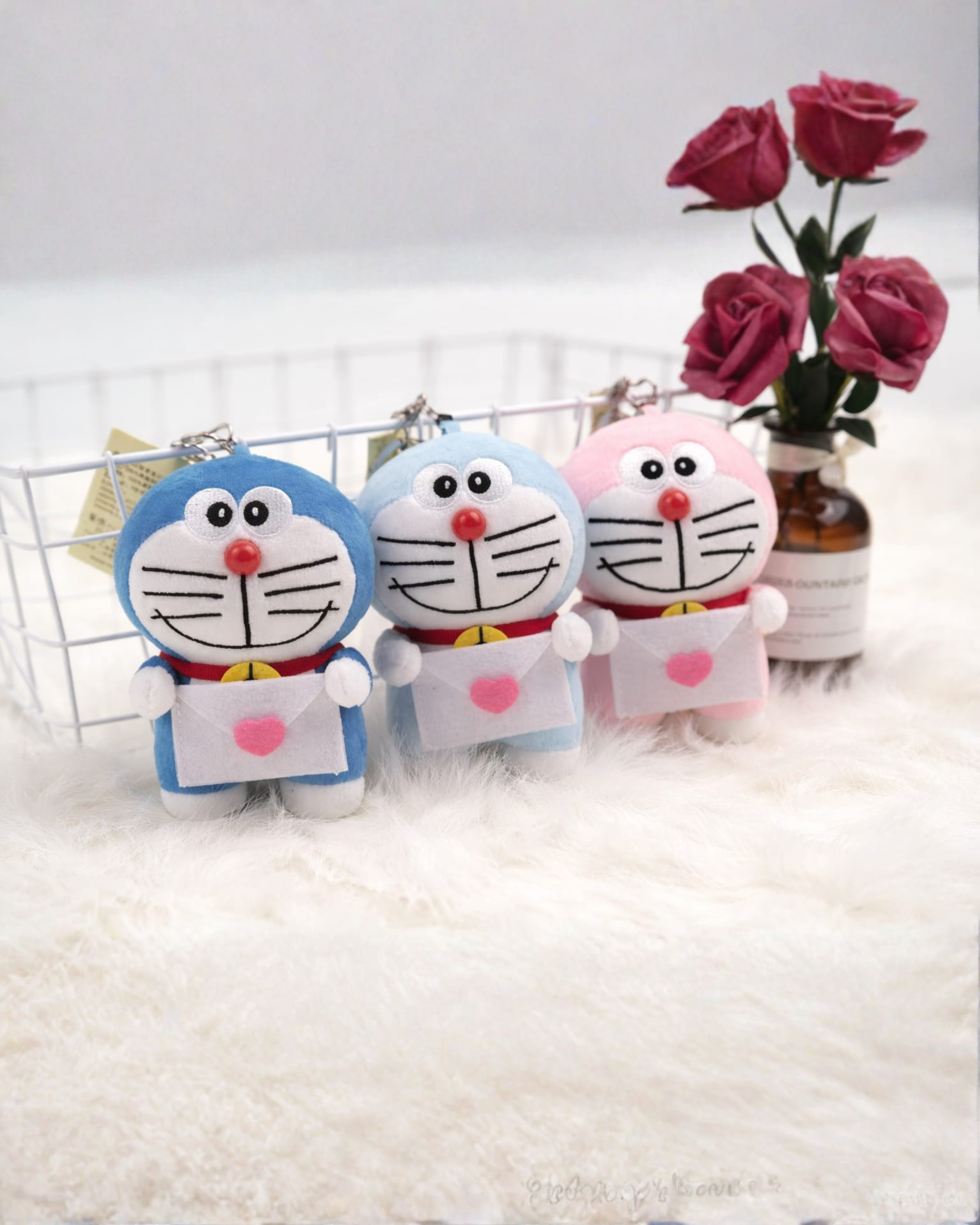 Doremon Plush Bag Charm Soft Toy with Hook