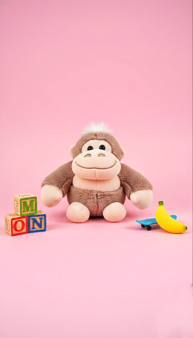 Gorilla Buddy Plush Bag Charm Soft Toy with Hook