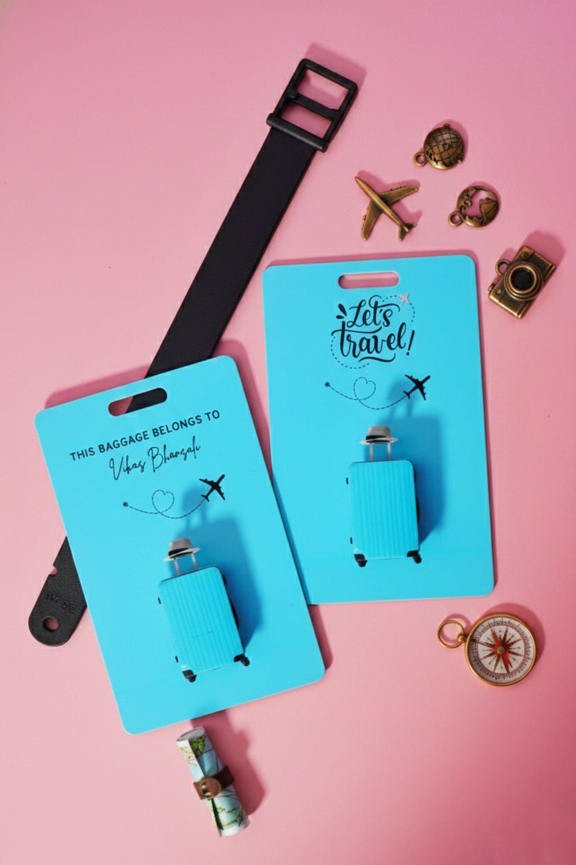 Personalized Luggage Bag Tag – Custom Name Travel Tag for Suitcase, Backpack & Gifts
