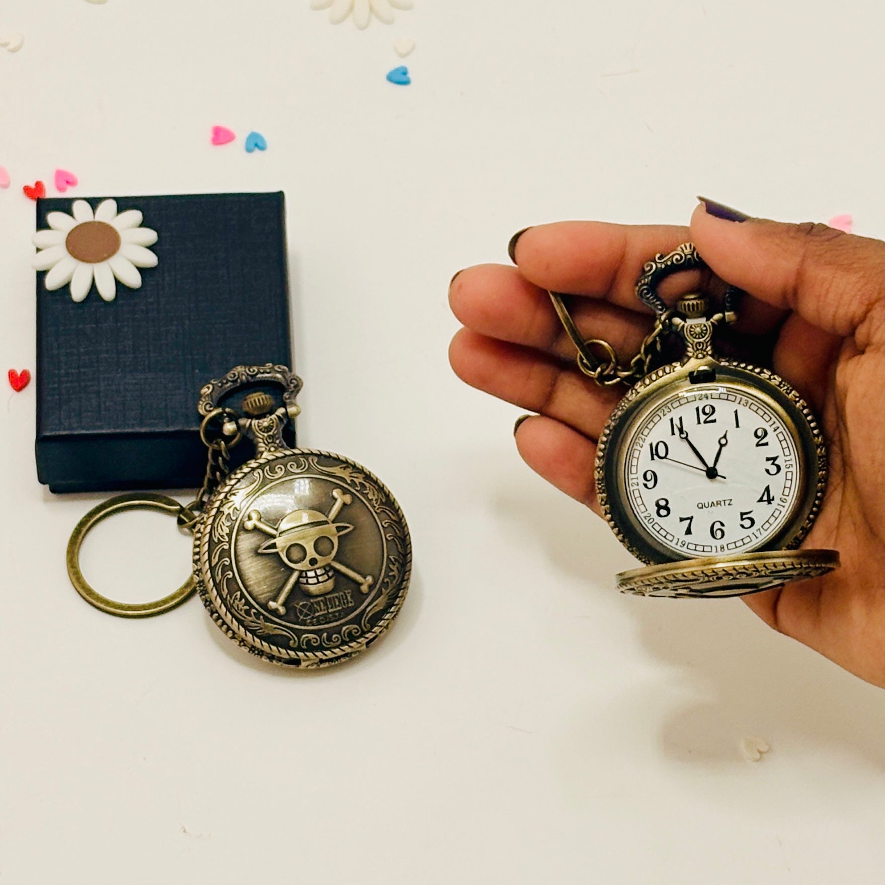 One Piece Cross Pocket Watch