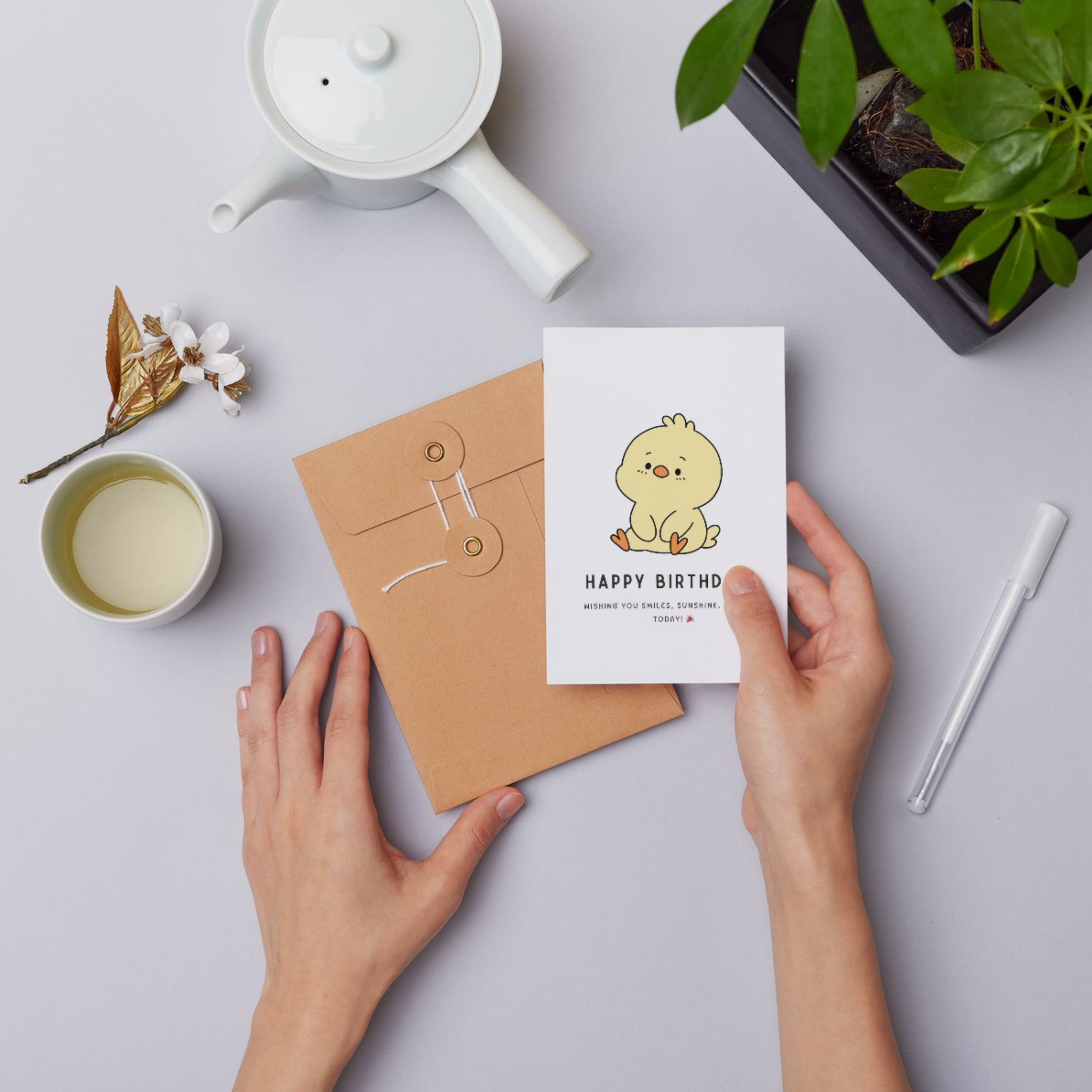 Set of 5 Birthday Foldable Cards