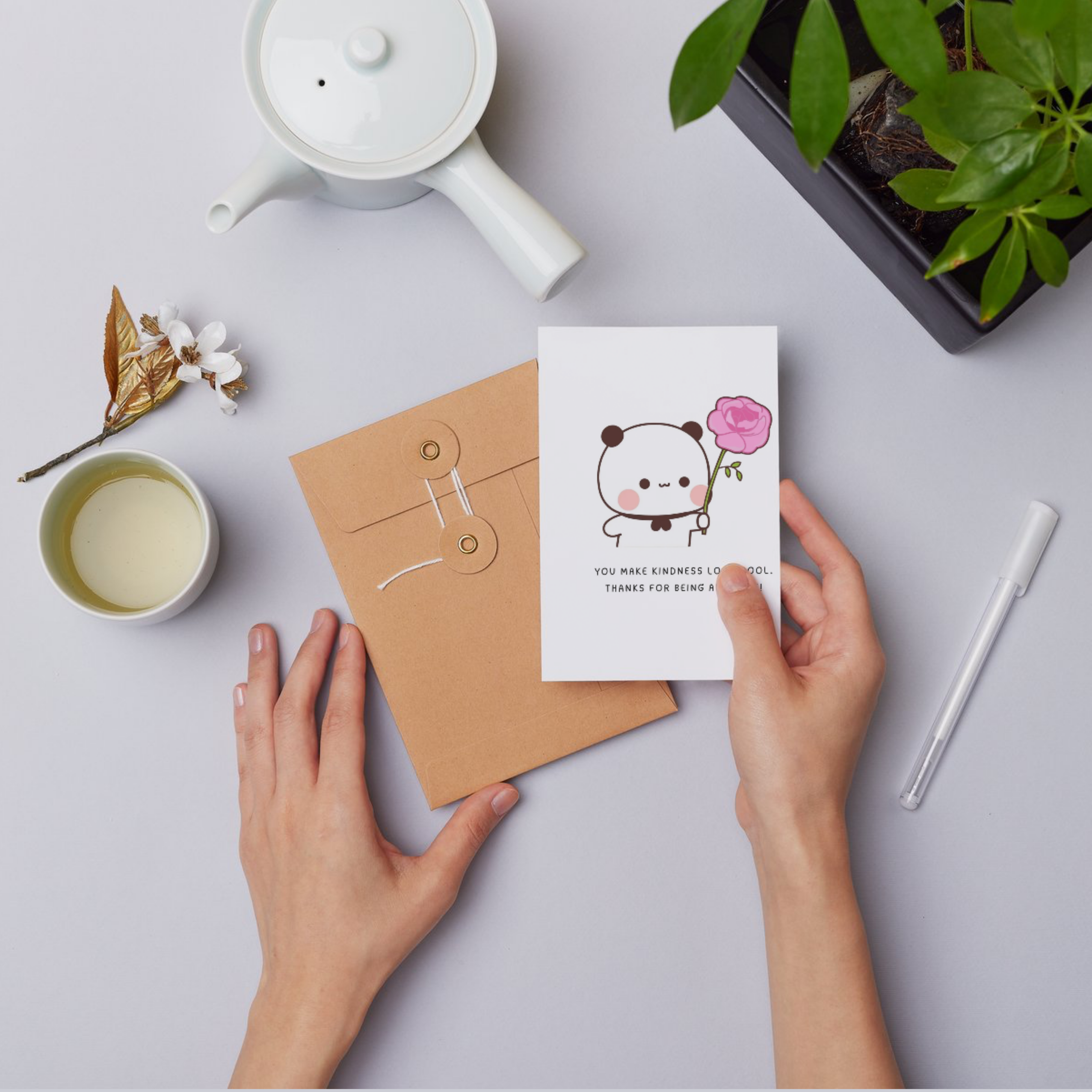 Set of 5 Thank YOU Foldable Cards