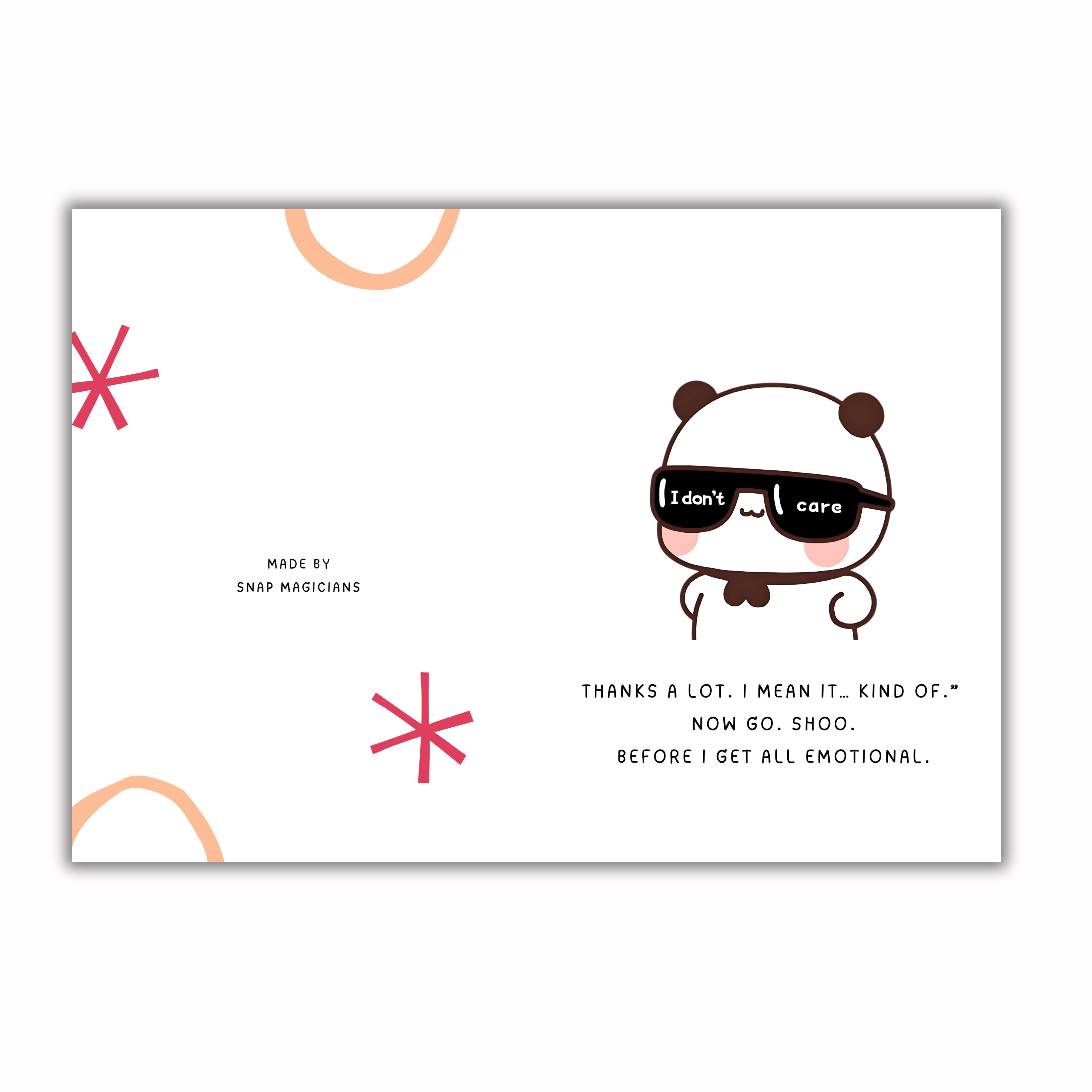 Set of 5 Friendship Theme Foldable Cards