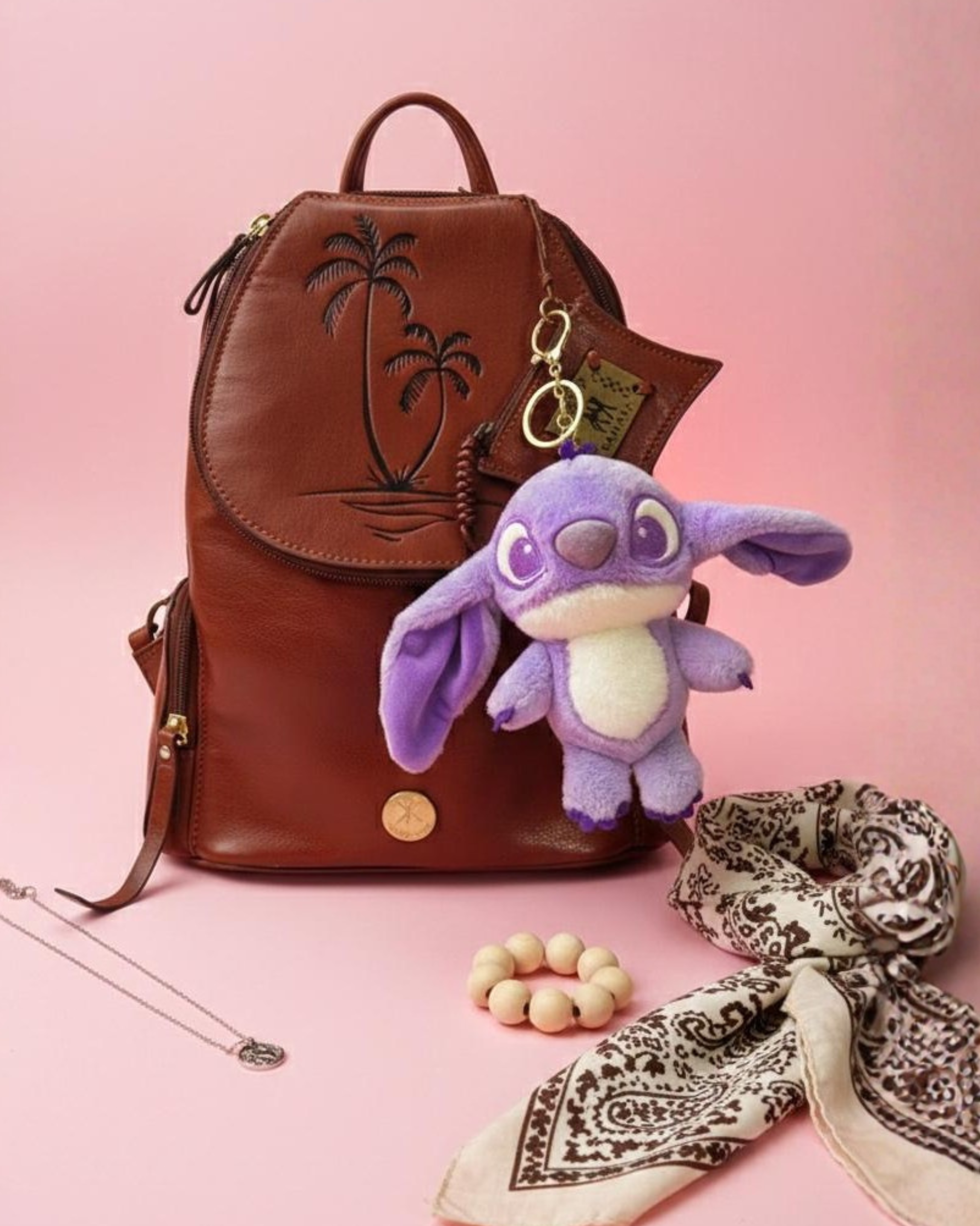 Stitch Plush Bag Charm Soft Toy with Hook - Blue Stitch (Bag Charm)